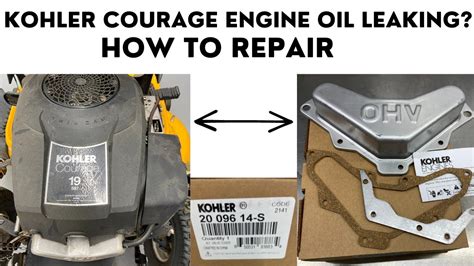 kohler command engine oil leaking problems|Kohler Command Engine Oil Leaking Problems: Quick Fixes